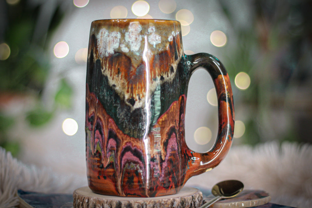 05-A Desert Oasis Textured Stein Mug - TOP SHELF, 21 oz.