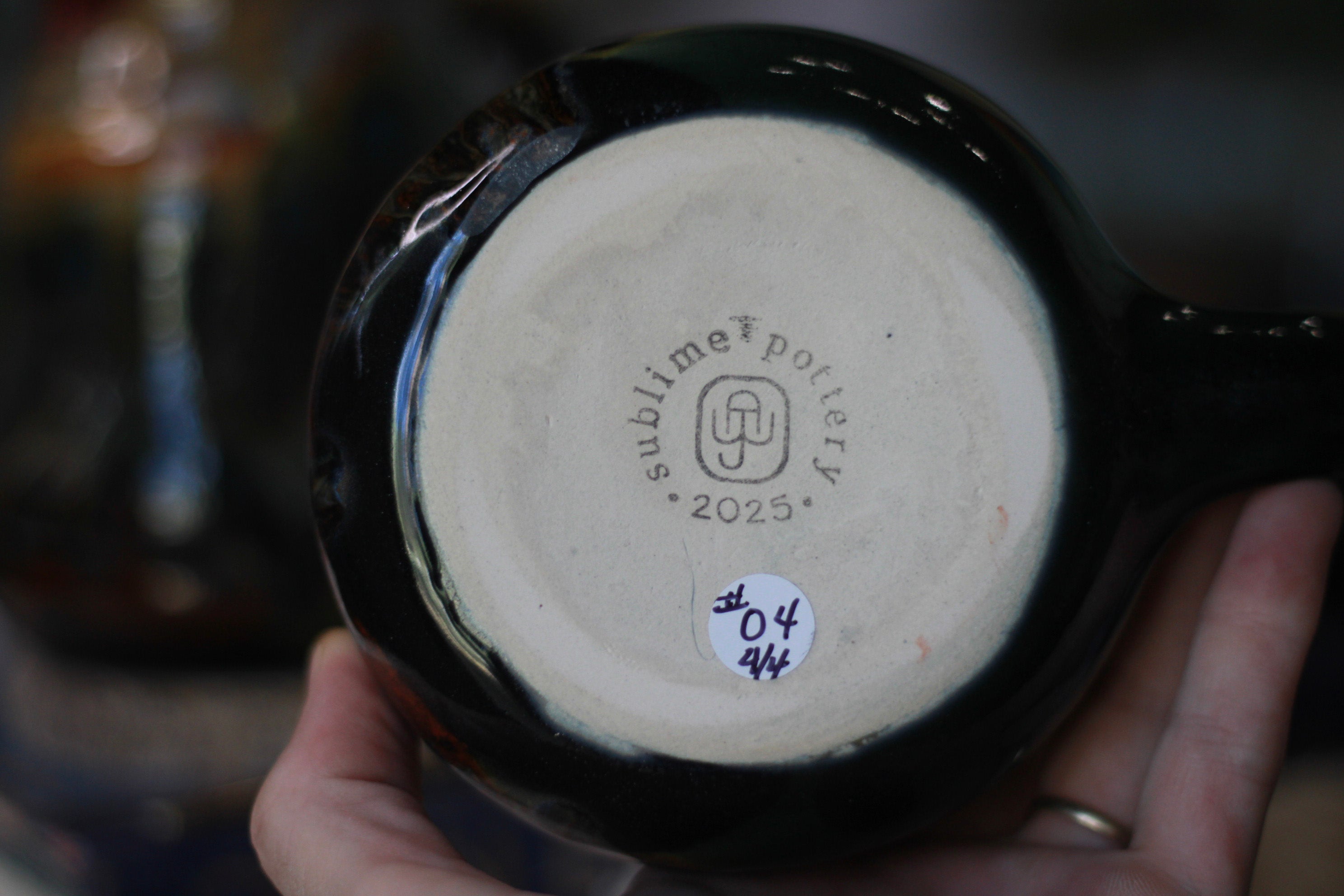 02-D Olive 'FLOW' Cuddle Mug, 18 oz. (This listing is for one mug)