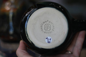 02-D Olive 'FLOW' Barely Flared Textured Divot Mug, 18 oz. (This listing is for one mug)