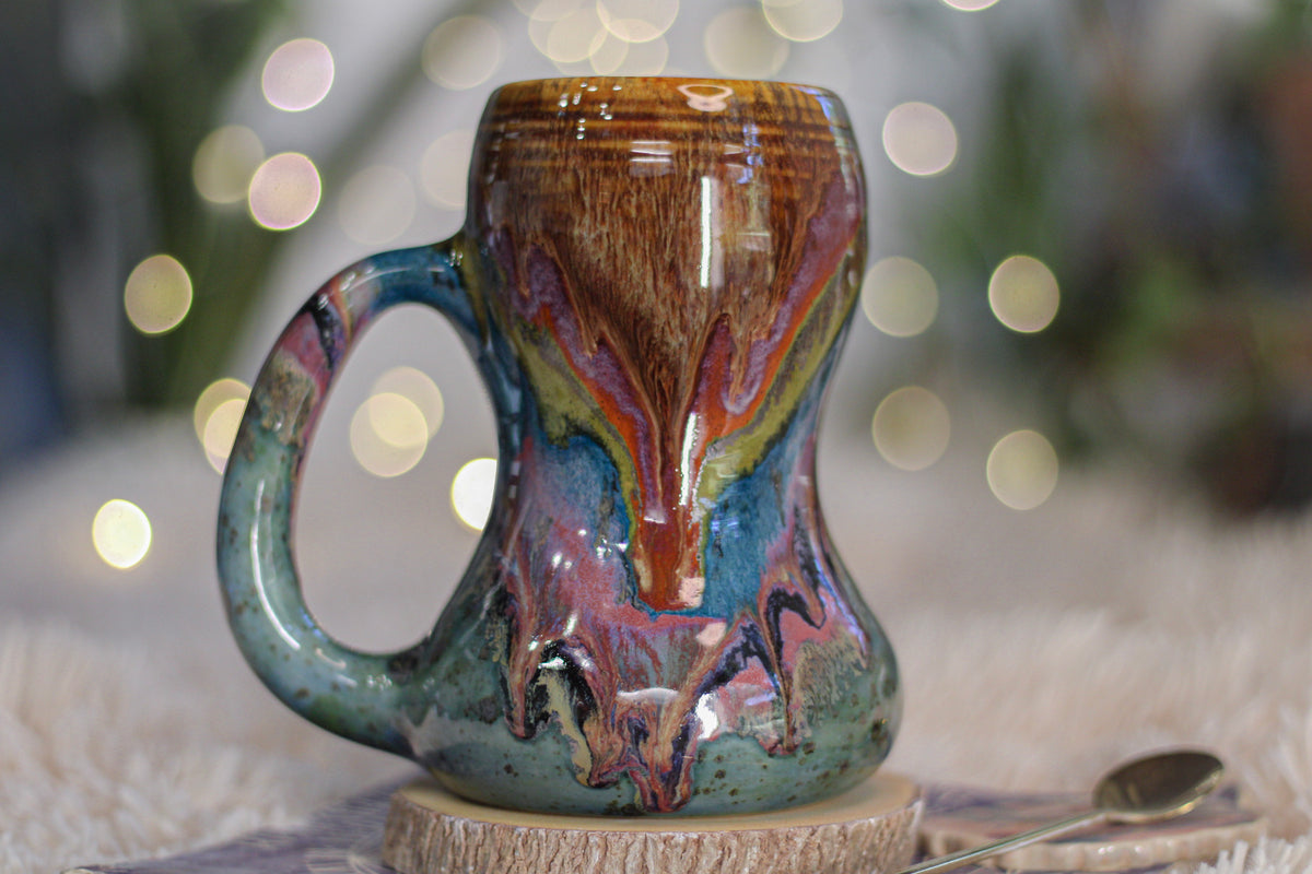 05-B Magenta Haze Textured Gourd Mug - TOP SHELF, 22 oz.