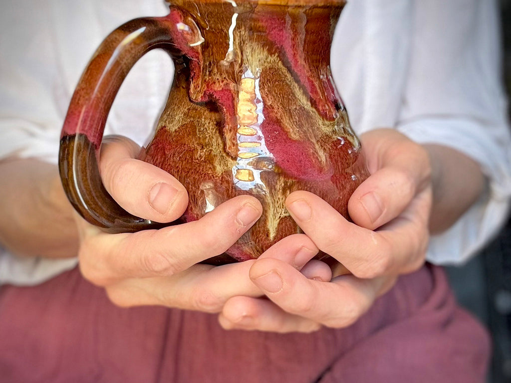 05-D Molten Grotto Textured Flared Mug, 21 oz.