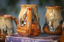 Load image into Gallery viewer, 05-F Caramel Barely Flared Textured Divot Mug, 18 oz. (This listing is for one mug)