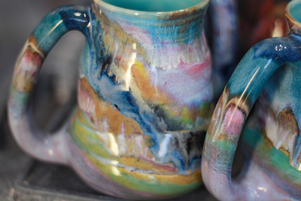 05-C Pastel 'FLOW' Cuddle Mug, 19 oz. (This listing is for one mug)