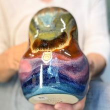 Load image into Gallery viewer, 05-C Midnight Rainbow Gourd Mug, TOP SHELF - 24 oz.
