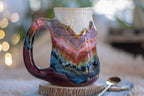 05-B Purple Mountain Majesty PROTOTYPE Barely Flared Textured Divot Mug, 20 oz.