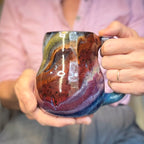 05-C Midnight Rainbow Curvy Mug, 20 oz.