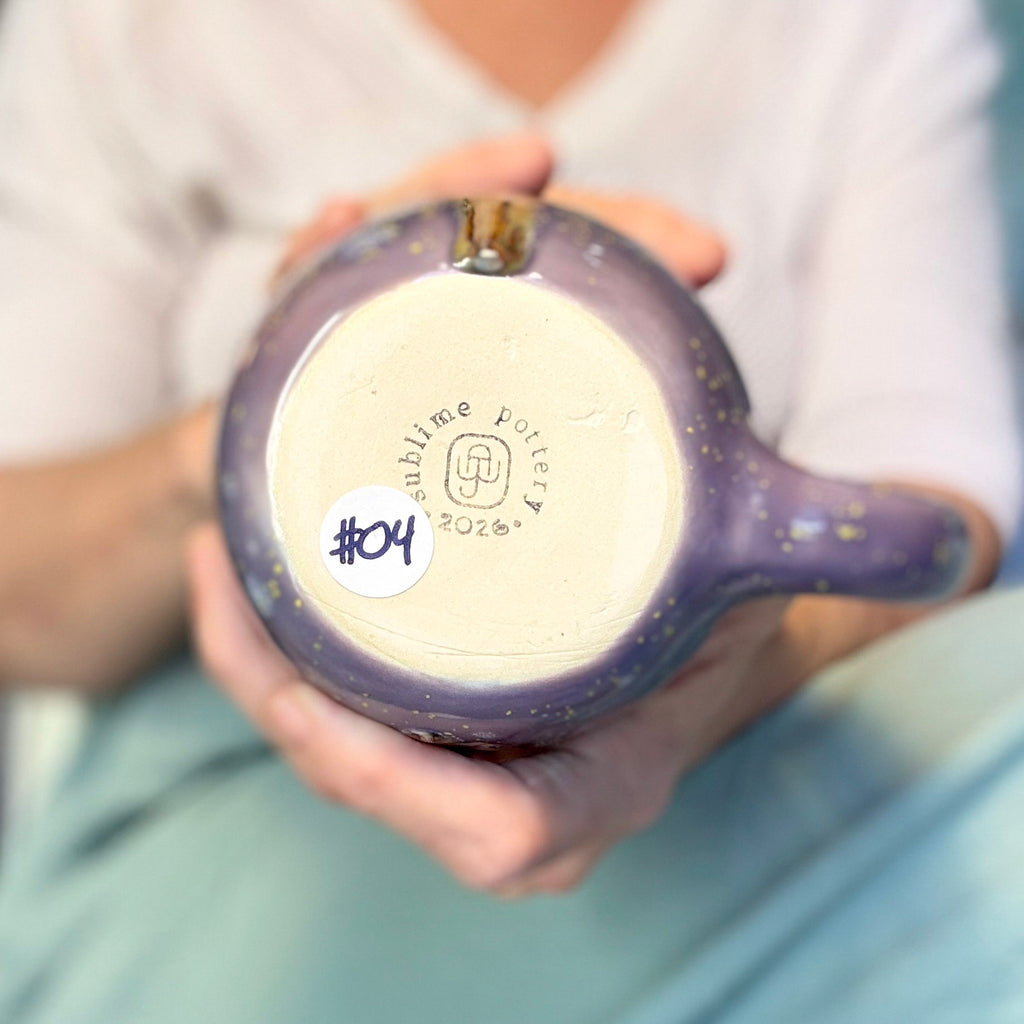 04-B Lavender Fields Curvy Mug, TOP SHELF - 25 oz.