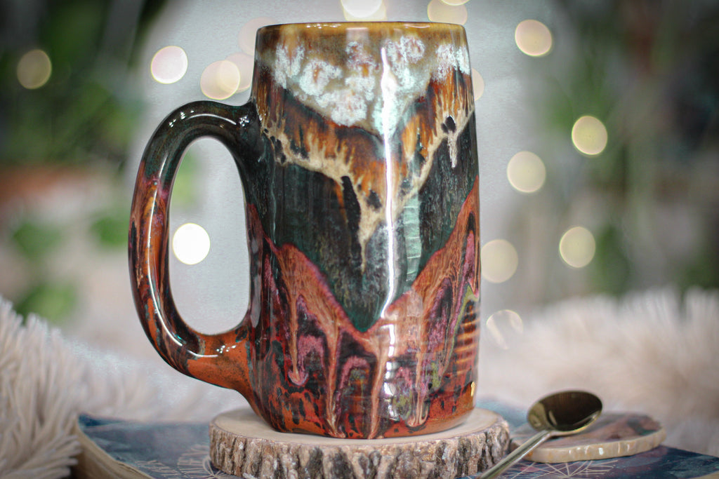 05-A Desert Oasis Textured Stein Mug - TOP SHELF, 21 oz.