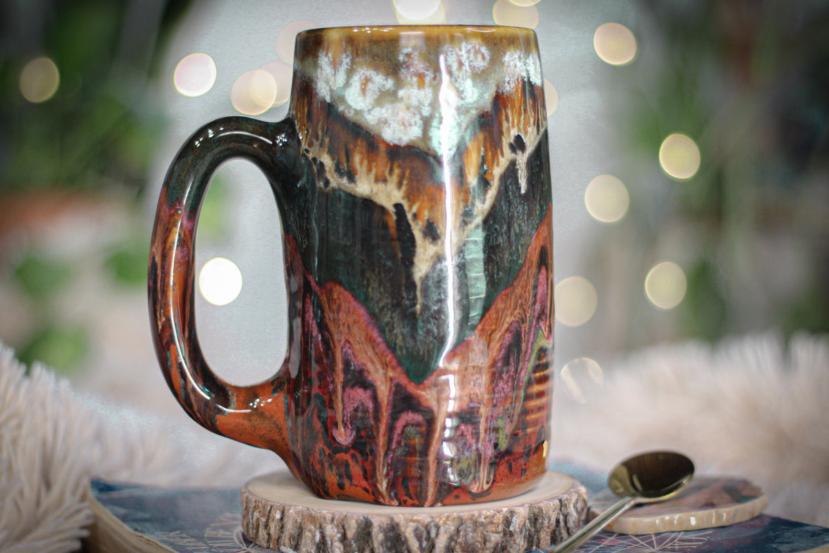 05-A Desert Oasis Textured Stein Mug - TOP SHELF, 21 oz.
