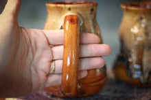 Load image into Gallery viewer, 05-F Caramel Barely Flared Textured Divot Mug, 18 oz. (This listing is for one mug)