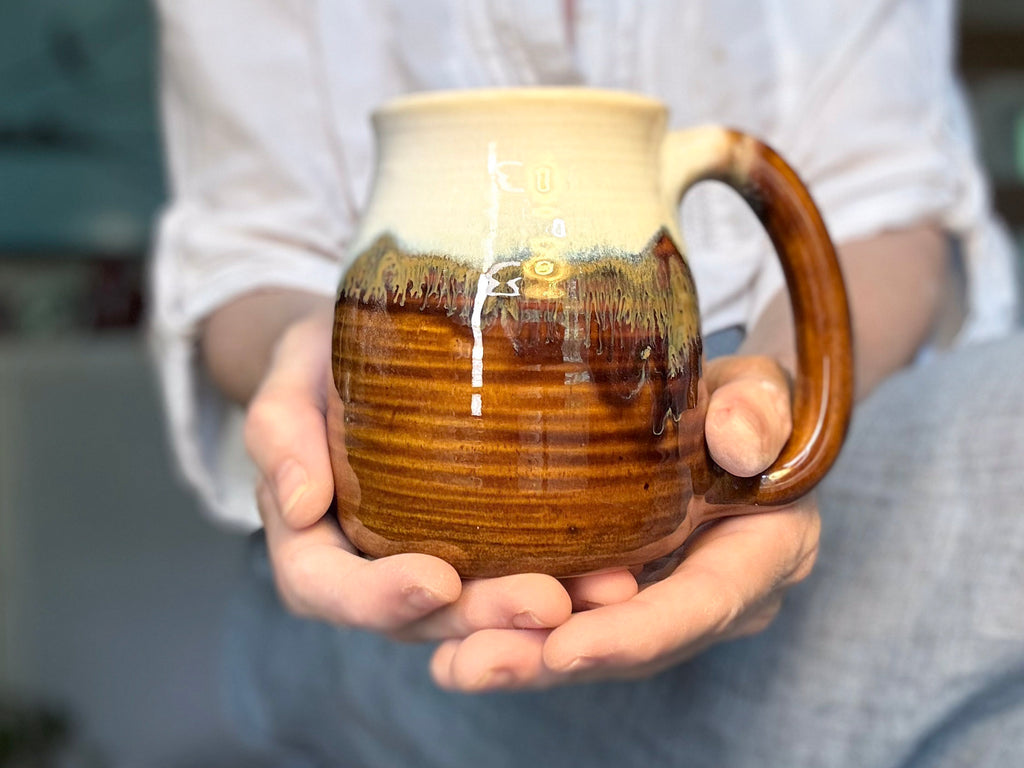 06-SC Barely Flared Textured Mug, 16 oz.