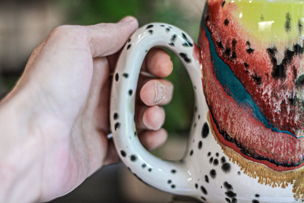05-B Desert Rainbow Gourd Mug, 22 oz.