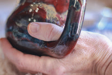 Load image into Gallery viewer, 04-D Scarlet Grotto Variation Barely Flared Textured Divot Mug - TOP SHELF MISFIT, 22 oz.