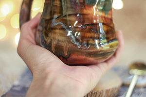 04-C Rainbow Cavern Textured Divot Mug - TOP SHELF MISFIT, 16 oz.