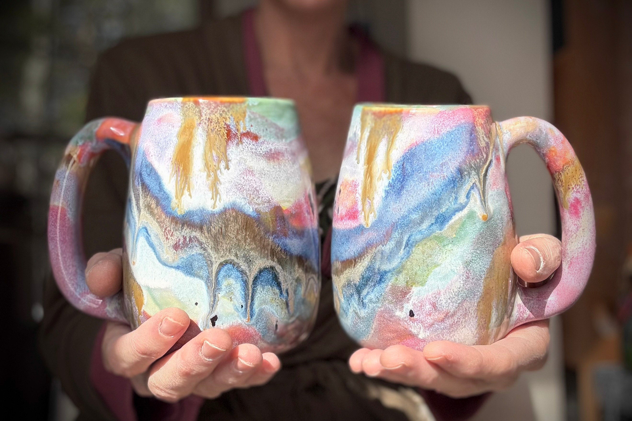 05-E Pastel FLOW Mug, 20 oz. (This listing is for one mug)