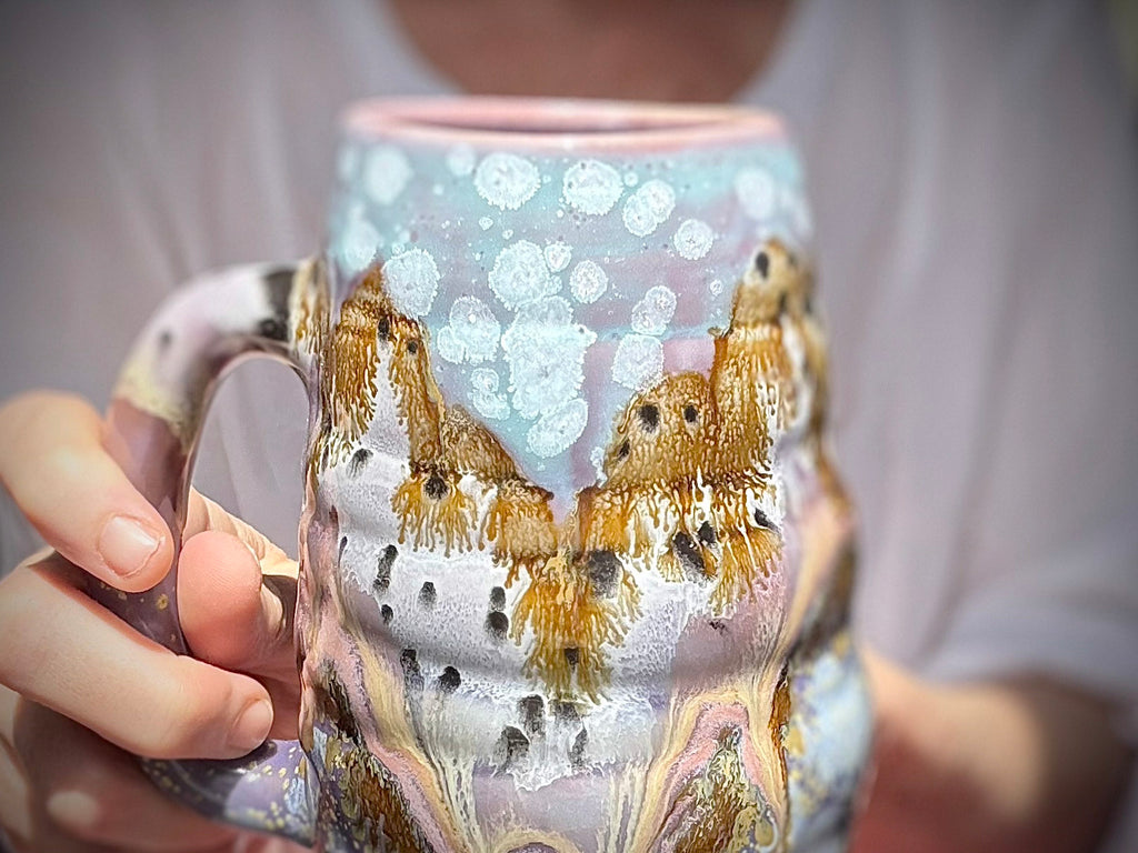 05-C Lavender Fields Swirly Mug - TOP SHELF MISFIT, 24 oz.