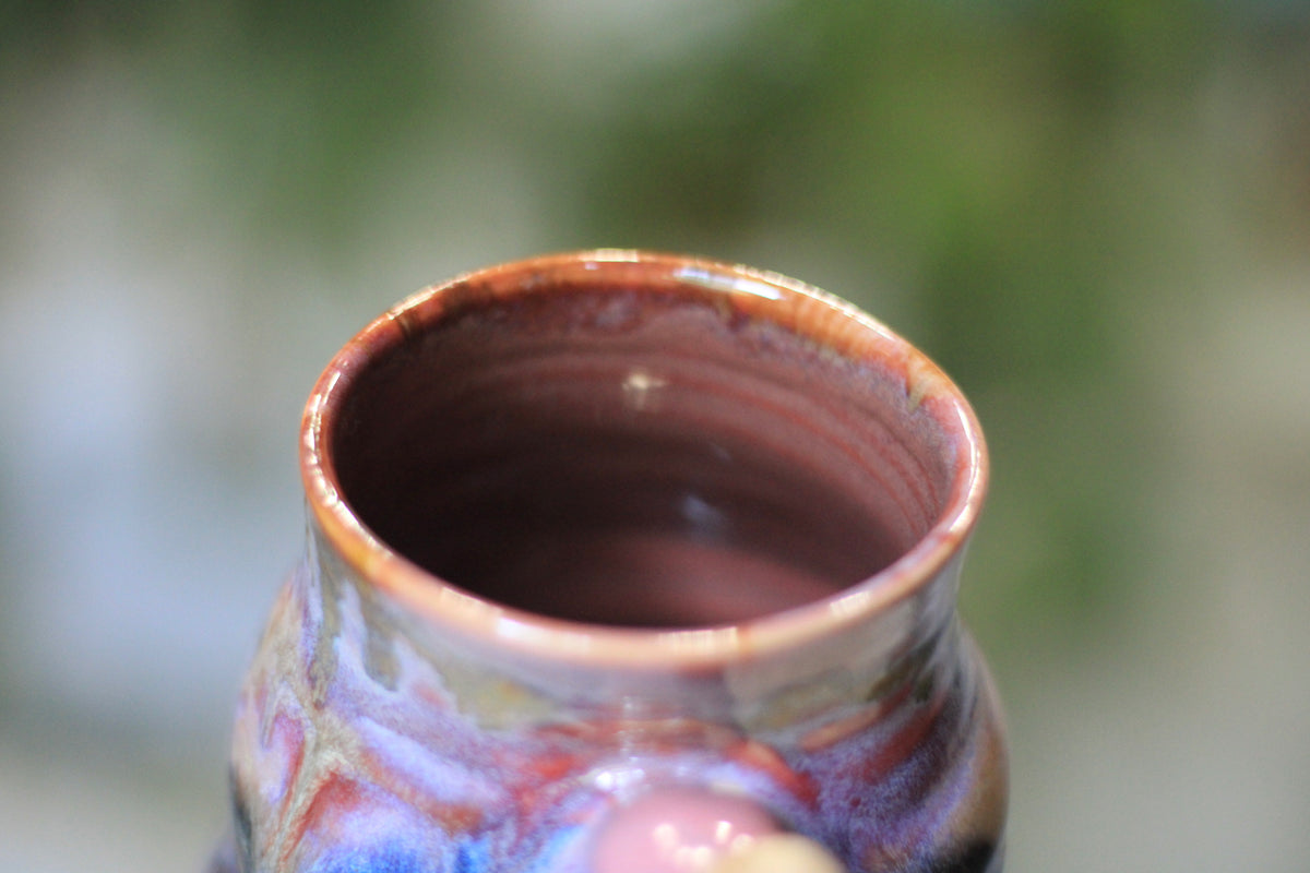 04-E Lavender PROTOTYPE Barely Flared Textured Divot Mug, 20 oz.
