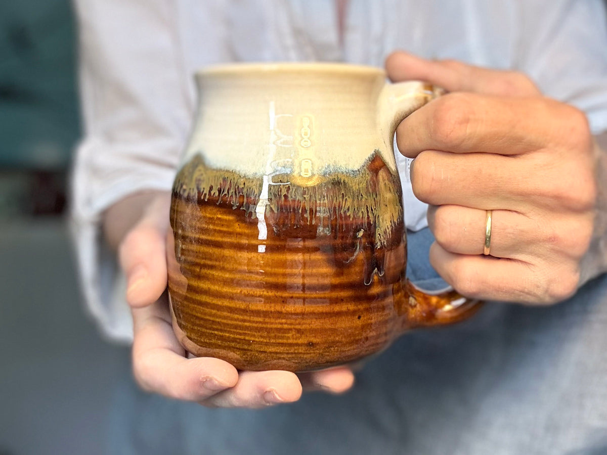 06-SC Barely Flared Textured Mug, 16 oz.