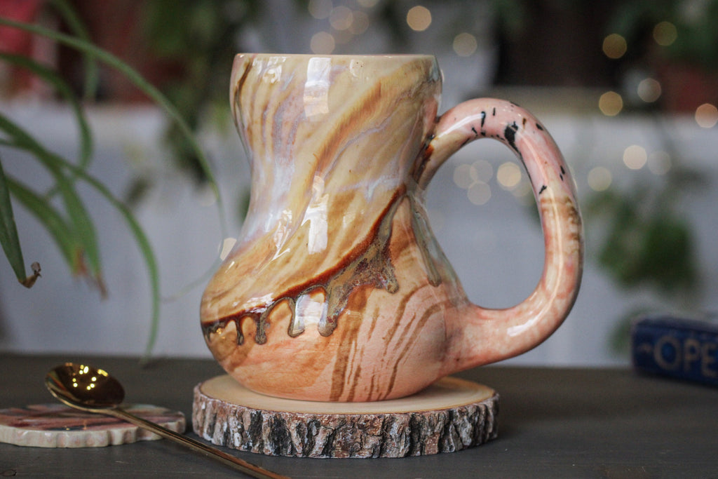 06-C Soft Earth Series PROTOTYPE Gourd Mug - ODDBALL, 16 oz. - 15% off