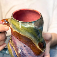 Load image into Gallery viewer, 05-C Midnight Rainbow Gourd Mug, TOP SHELF - 24 oz.