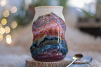 05-B Purple Mountain Majesty PROTOTYPE Barely Flared Textured Divot Mug, 20 oz.