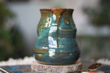 Load image into Gallery viewer, 03-F Olive PROTOTYPE Barely Flared Textured Divot Mug - TOP SHELF, 18 oz.