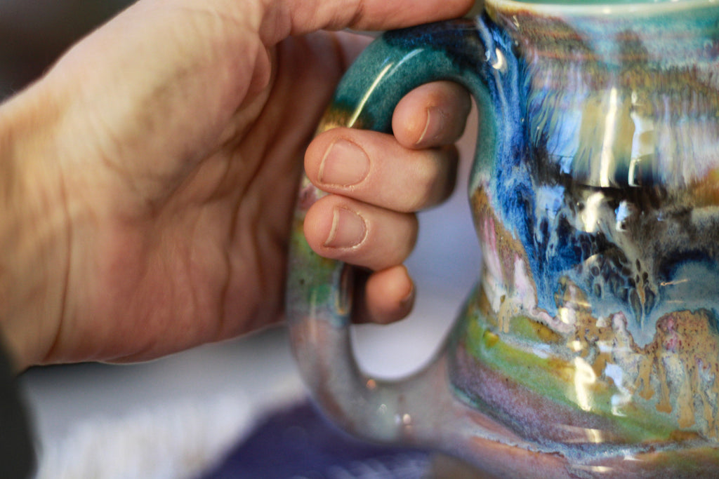 05-C Pastel 'FLOW' Cuddle Mug, 19 oz. (This listing is for one mug)