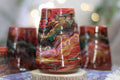 05-B Earthy 'FLOW' Textured Divot Cups - TOP SHELF, 18 oz. (This listing is for one cup)