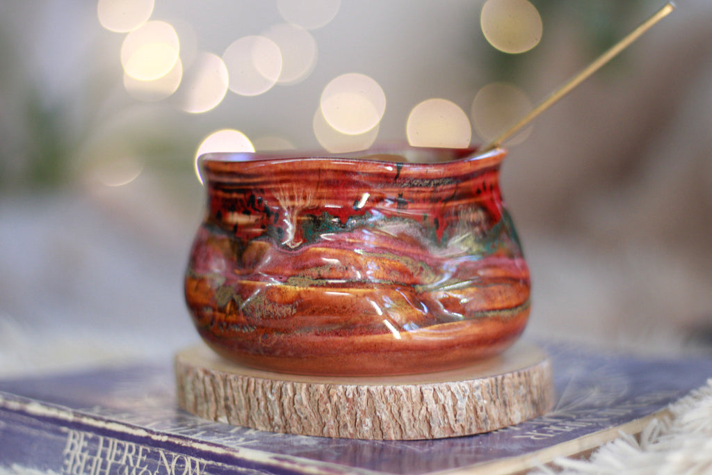 07-TESTER Textured Divot Sipping Bowl, 9 oz.