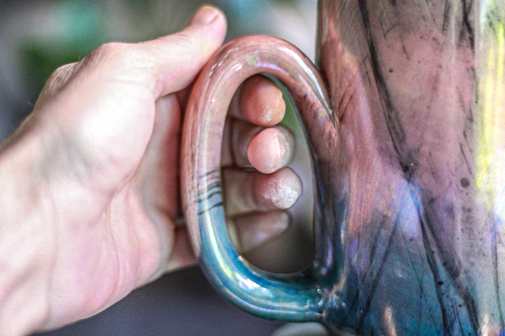 01-A Labradorite PROTOTYPE Mug - MINOR MISFIT, 25 oz. - 15% off