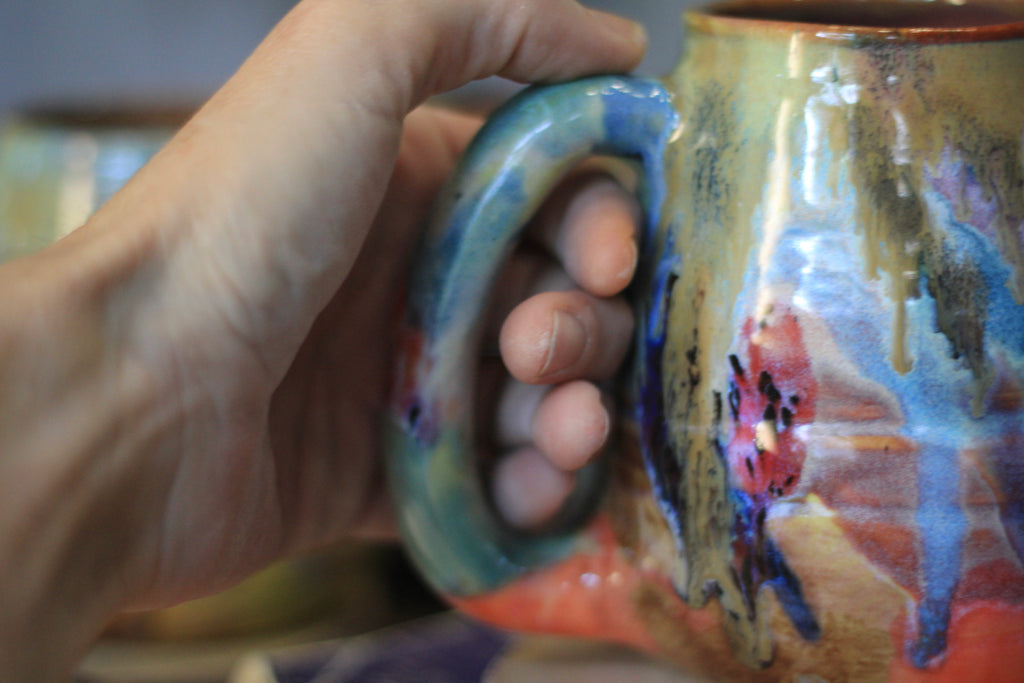 01-F 'FLOW' Textured Mug, 18 oz. (This listing is for one mug)