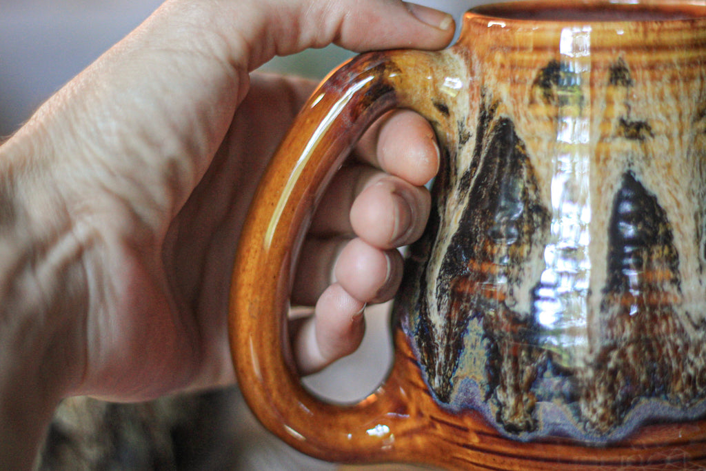 01-E Honey Bear Textured Mug, 19 oz. (This listing is for one mug)