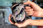 02-C Cosmic Amethyst Grotto Barely Flared Curvy Mug - TOP SHELF, 18 oz.