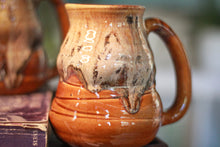 Load image into Gallery viewer, 05-F Caramel Barely Flared Textured Divot Mug, 18 oz. (This listing is for one mug)