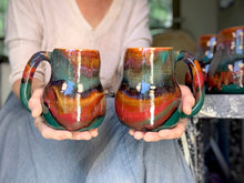 Load image into Gallery viewer, 06-D Rainbow Strata Mid Mod Mug, 20 oz. (This listing is for one mug)