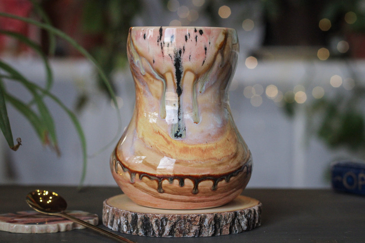 06-C Soft Earth Series PROTOTYPE Gourd Mug - ODDBALL, 16 oz. - 15% off