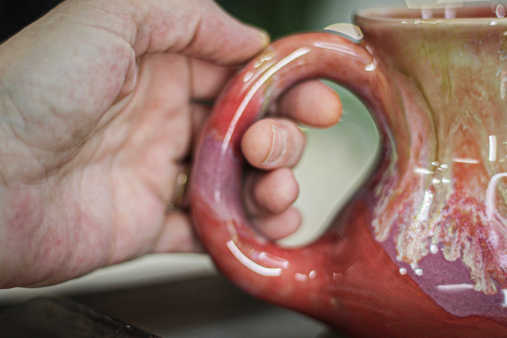06-E Pink EXPERIMENT Barely Flared Mug, 14 oz.