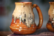Load image into Gallery viewer, 05-F Caramel Barely Flared Textured Divot Mug, 18 oz. (This listing is for one mug)