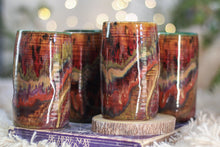 Load image into Gallery viewer, 05-C Amber 'FLOW' Variation PROTOTYPE Textured Cups, 14 oz. (This listing is for one cup)