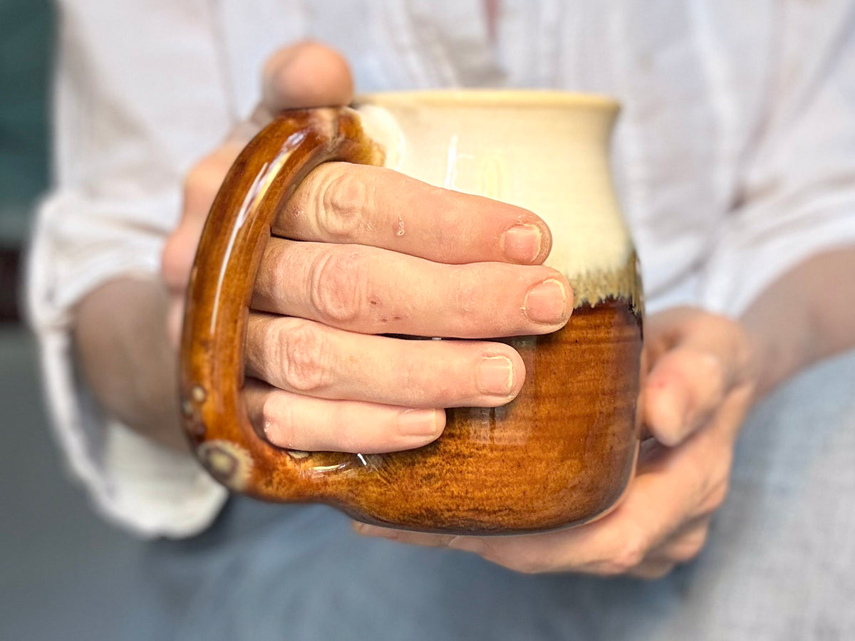 06-SC Barely Flared Textured Mug, 16 oz.