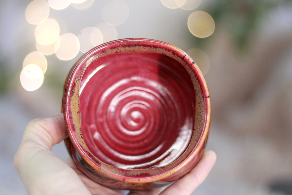 07-TESTER Textured Divot Sipping Bowl, 9 oz.