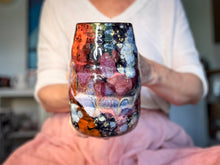 Load image into Gallery viewer, 06-A Rainbow Stellar Swirly Mug - TOP SHELF MISFIT, 26 oz.