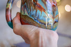 03-B Turquoise 'FLOW' Mug - TOP SHELF, 17 oz.