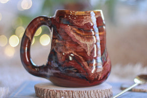 05-D Cinnamon Grotto Textured Divot Mug, 17 oz.