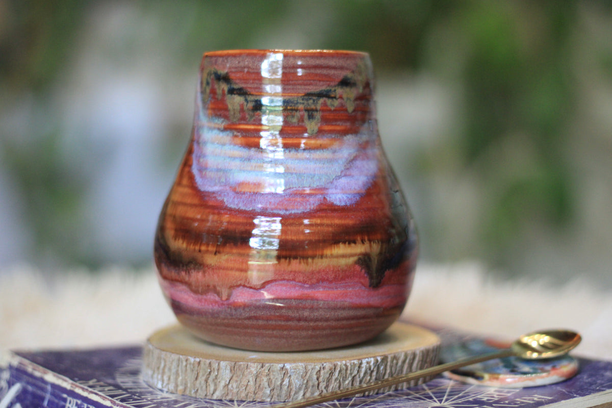 05-E Earthy Pink PROTOTYPE Textured Mug, 18 oz.