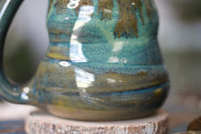Load image into Gallery viewer, 03-F Olive PROTOTYPE Barely Flared Textured Divot Mug - TOP SHELF, 18 oz.