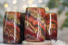 Load image into Gallery viewer, 05-C Amber 'FLOW' Variation PROTOTYPE Textured Cups, 14 oz. (This listing is for one cup)