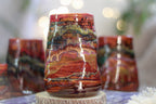 05-B Earthy 'FLOW' Textured Divot Cups - TOP SHELF, 18 oz. (This listing is for one cup)