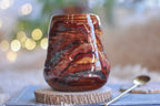 05-D Cinnamon Grotto Textured Divot Mug, 17 oz.