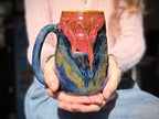 06-C Magenta Haze Textured Mug, 23 oz.
